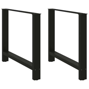 Esstischbeine Schwarz 90x72 cm, 2er Set