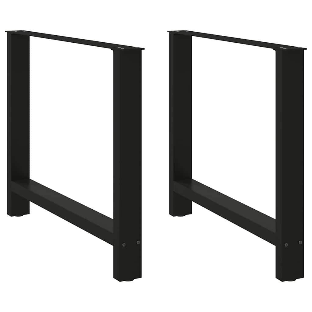 Esstischbeine Schwarz 90x72 cm, 2er Set