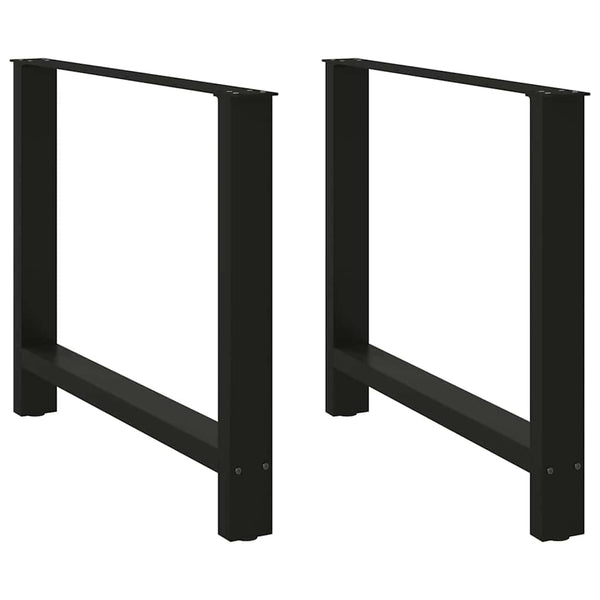 Esstischbeine Schwarz 90x72 cm, 2er Set