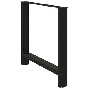 Esstischbeine Schwarz 90x72 cm, 2er Set