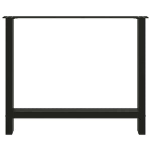 Esstischbeine Schwarz 90x72 cm, 2er Set