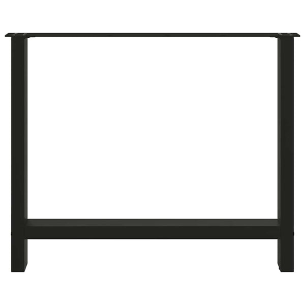 Esstischbeine Schwarz 90x72 cm, 2er Set