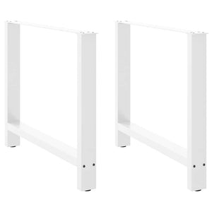 Esstischbeine Weiß, 90 cm, 2er Set