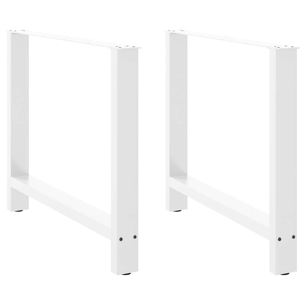 Esstischbeine Weiß, 90 cm, 2er Set