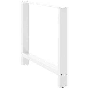 Esstischbeine Weiß, 90 cm, 2er Set