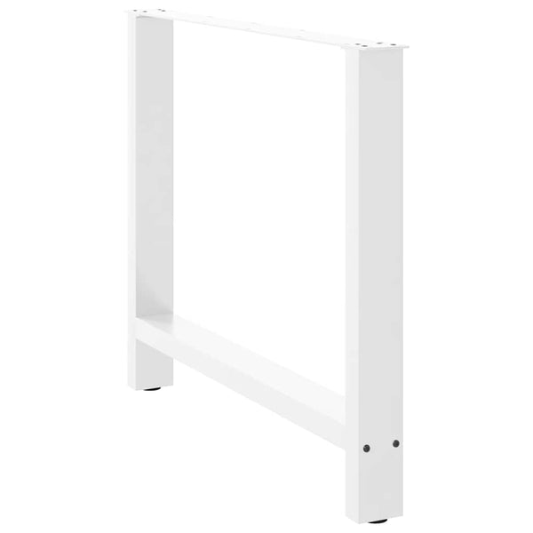 Esstischbeine Weiß, 90 cm, 2er Set
