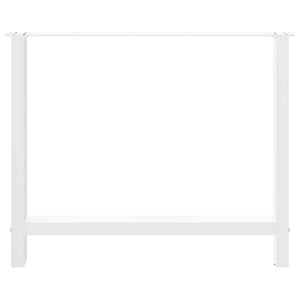 Esstischbeine Weiß, 90 cm, 2er Set