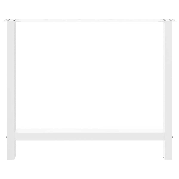 Esstischbeine Weiß, 90 cm, 2er Set
