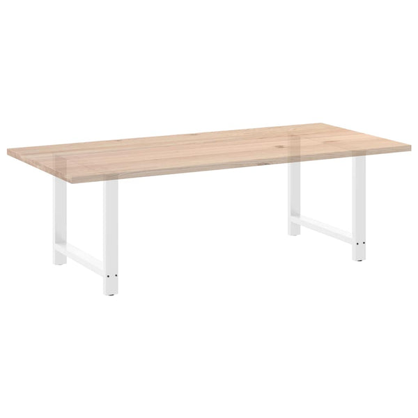 Esstischbeine Weiß, 90 cm, 2er Set