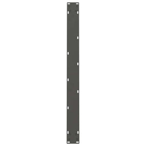 vidaXL Pieds de table à manger anthracite 2 pcs 90x(72-73) cm Acier