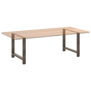Esstischbeine Naturstahl 90x72 cm, 2er Set