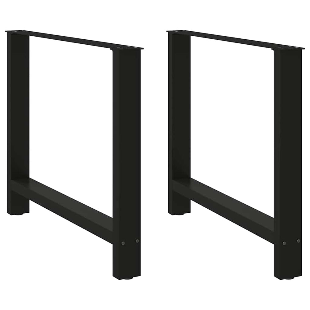 Schwarze Tischbeine 100x72 cm, 2er Set