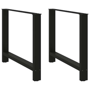 Schwarze Tischbeine 100x72 cm, 2er Set