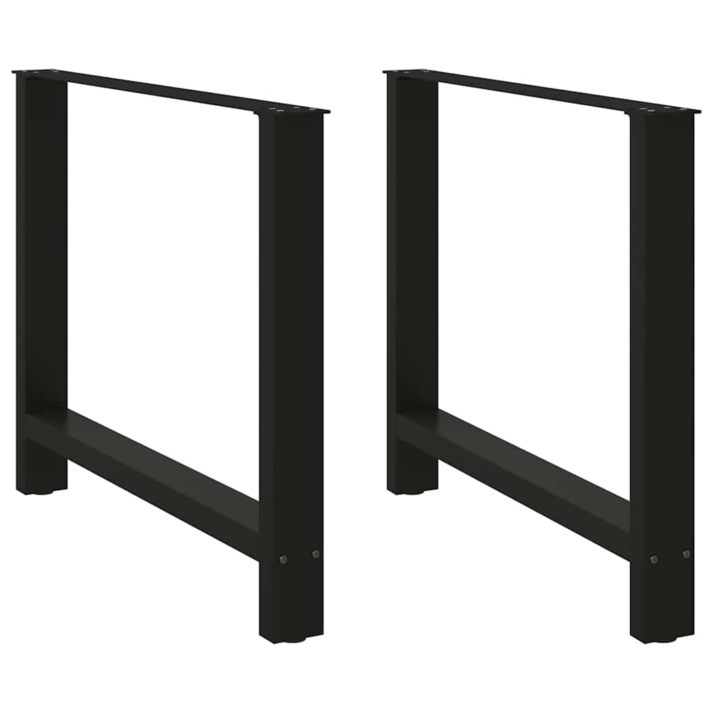 Schwarze Tischbeine 100x72 cm, 2er Set