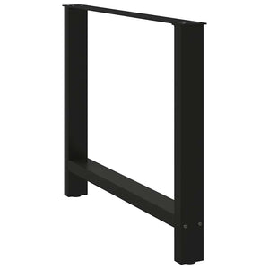 Schwarze Tischbeine 100x72 cm, 2er Set