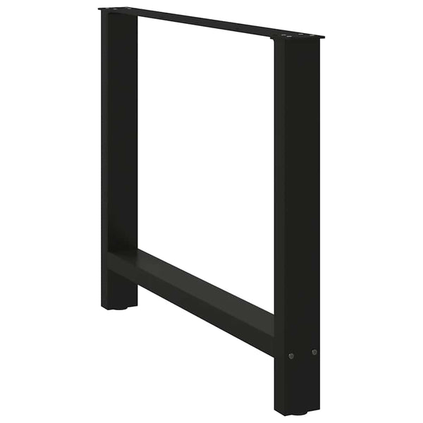 Schwarze Tischbeine 100x72 cm, 2er Set