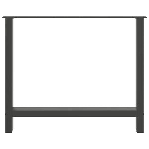 Esstischbeine Anthrazit 100x72 cm Stahl, 2er-Set