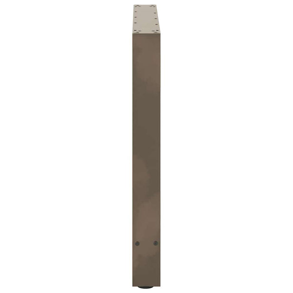 Esstischbeine Naturstahl 100cm, 2er Set