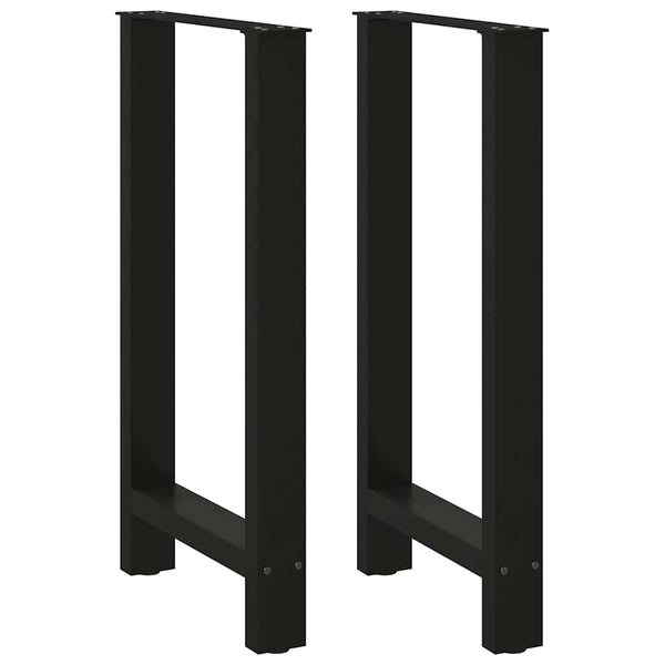 Bartischbeine Schwarz 40x90 cm, 2er Set