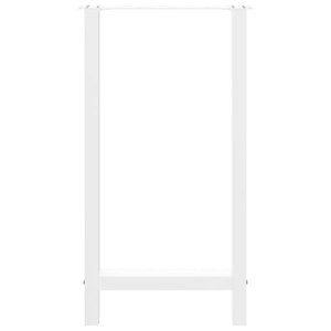 Weiße Bartischbeine, 40x90 cm, 2er-Set