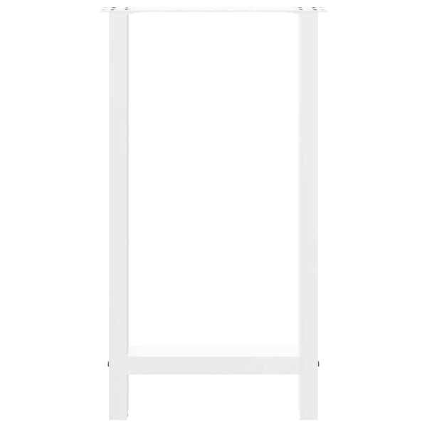 Weiße Bartischbeine, 40x90 cm, 2er-Set