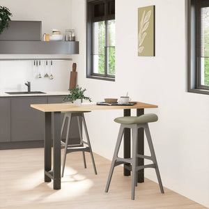 vidaXL Pieds de table de bar Anthracite 2 pcs. 40x(90-91) cm Acier