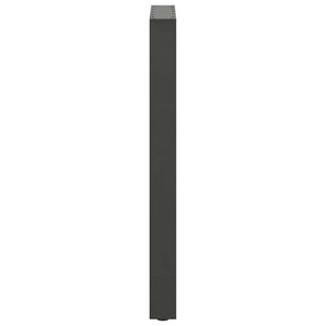vidaXL Pieds de table de bar Anthracite 2 pcs. 40x(90-91) cm Acier