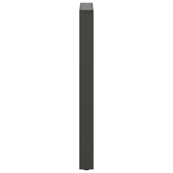 vidaXL Pieds de table de bar Anthracite 2 pcs. 40x(90-91) cm Acier