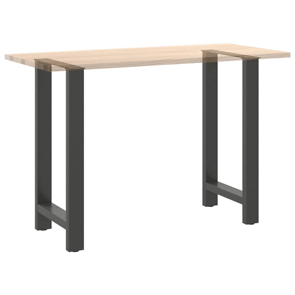 vidaXL Pieds de table de bar Anthracite 2 pcs. 40x(90-91) cm Acier