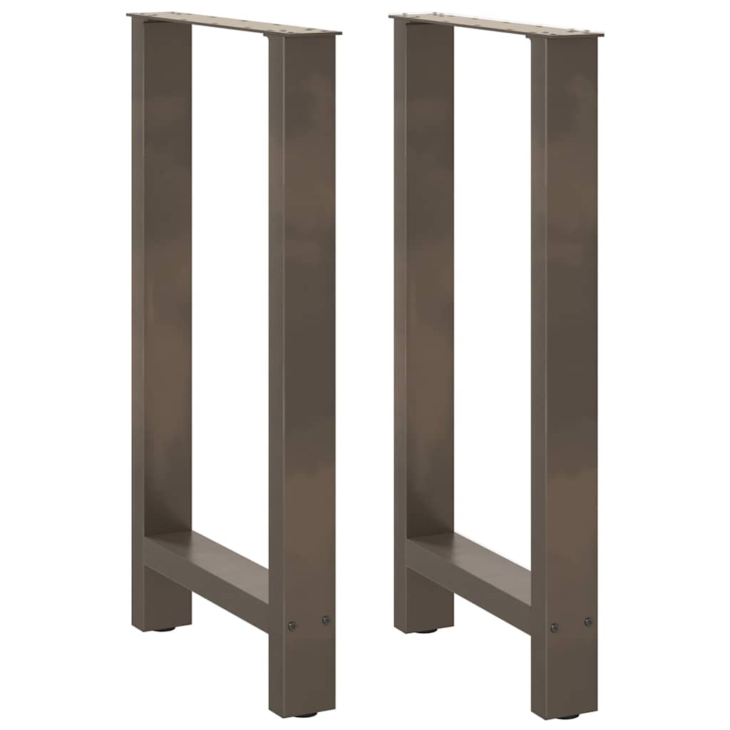 Bartischbeine Naturstahl 40x90/91cm, 2er Set