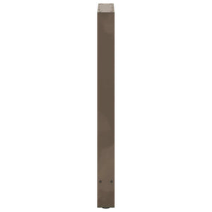 Bartischbeine Naturstahl 40x90/91cm, 2er Set