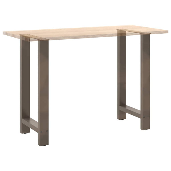 Bartischbeine Naturstahl 40x90/91cm, 2er Set