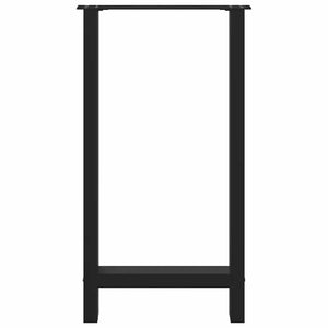 vidaXL Pieds de table de bar noirs 2 pcs 50x(90-91) cm acier