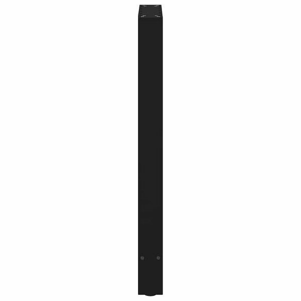 vidaXL Pieds de table de bar noirs 2 pcs 50x(90-91) cm acier