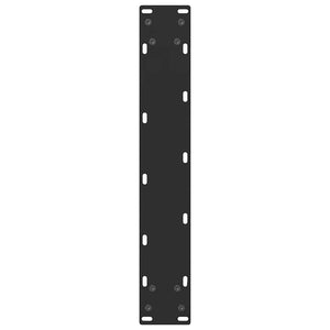 vidaXL Pieds de table de bar noirs 2 pcs 50x(90-91) cm acier