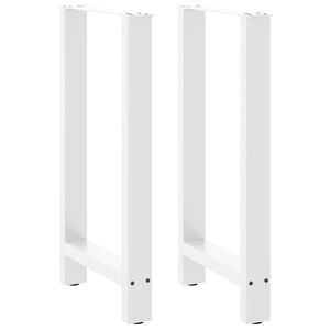 Weiße Bartischbeine, 50x(90-91) cm, 2er-Set