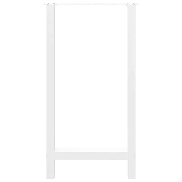 Weiße Bartischbeine, 50x(90-91) cm, 2er-Set
