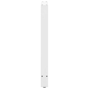 Weiße Bartischbeine, 50x(90-91) cm, 2er-Set