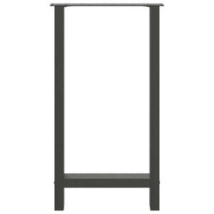 vidaXL Pieds de table de bar Anthracite 2 pcs 50x(90-91) cm Acier