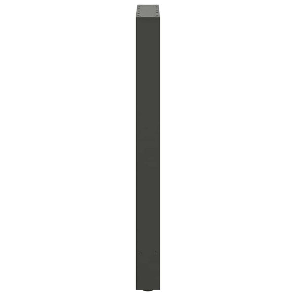vidaXL Pieds de table de bar Anthracite 2 pcs 50x(90-91) cm Acier