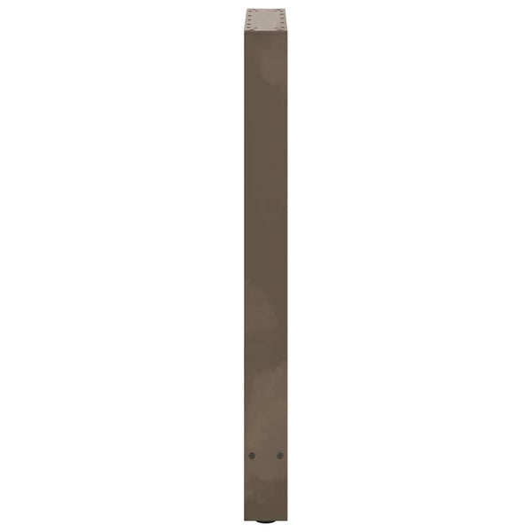Bartischbeine Naturstahl 50x(90-91) cm, 2er Set