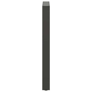 vidaXL Pieds de table de bar Anthracite 2 pcs 60x(90-91) cm Acier