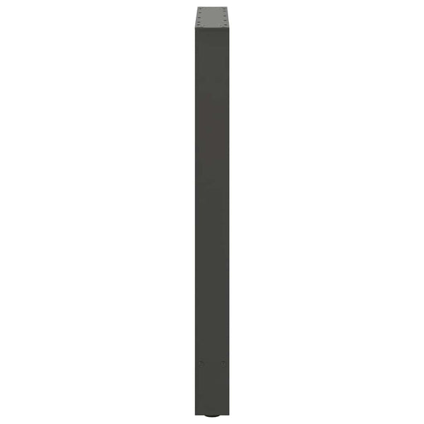 vidaXL Pieds de table de bar Anthracite 2 pcs 60x(90-91) cm Acier