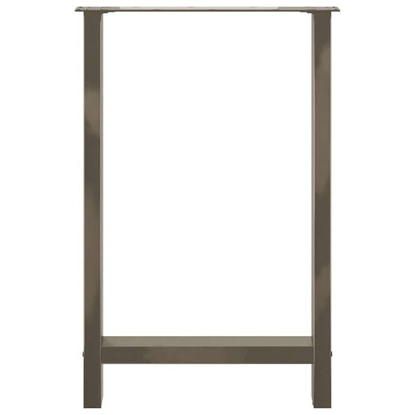 Bartischbeine Naturstahl 60x90/91cm, 2er-Set