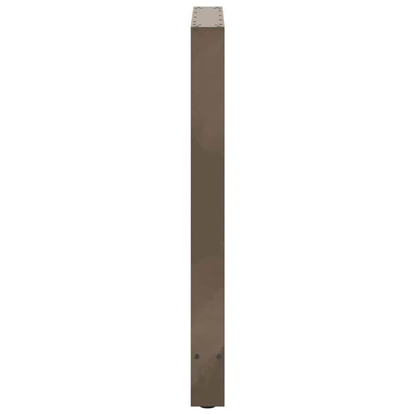 Bartischbeine Naturstahl 60x90/91cm, 2er-Set