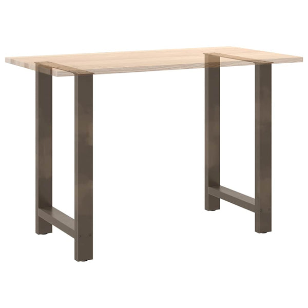 Bartischbeine Naturstahl 60x90/91cm, 2er-Set