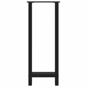 vidaXL Pieds de table de bar noir 2 pcs 40x(100-101) cm Acier