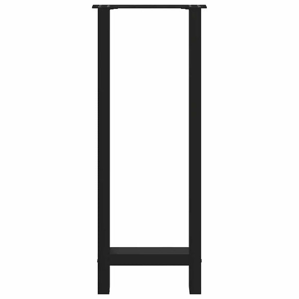 vidaXL Pieds de table de bar noir 2 pcs 40x(100-101) cm Acier