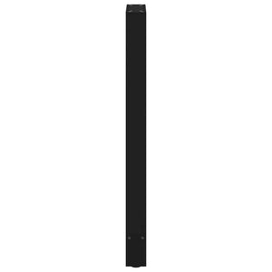 vidaXL Pieds de table de bar noir 2 pcs 40x(100-101) cm Acier