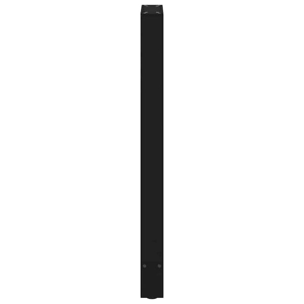 vidaXL Pieds de table de bar noir 2 pcs 40x(100-101) cm Acier